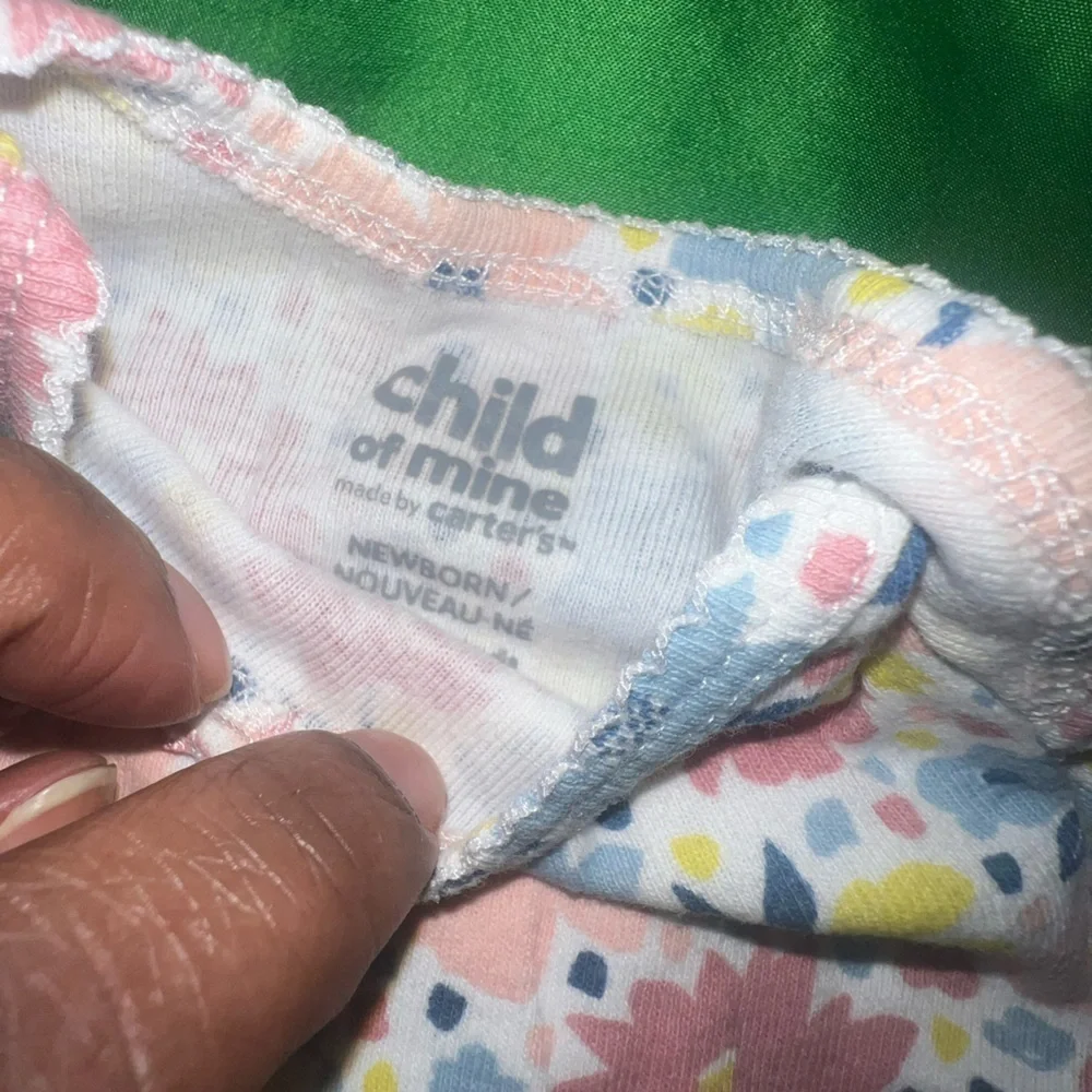 Child of Mine Floral Bodysuits - Pink and Blue size Newborn
